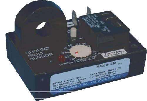 CR Magnetics CR7310-EH-24D-110-B-CD-TRC-I Optoizole Triyaklı, Sıfır Geçişli ve Dahili Transformatörlü Toprak Arıza Sensörü