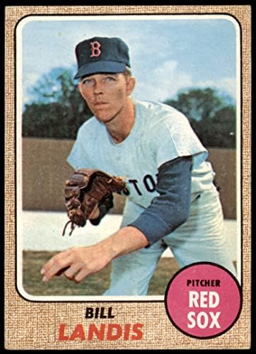 1968 Topps 189 Bir Fatura Landis Boston Red Sox (Beyzbol Kartı) (Arkası Altın Rengindedir) İYİ Red Sox