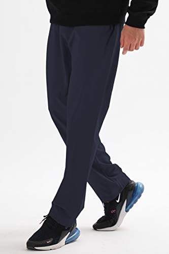 AIRIKE erkek Elastik Bel yürüyüş pantolonu Suya Dayanıklı Çabuk Kuru Hafif Açık Sweatpants Fermuarlı Cepler ile