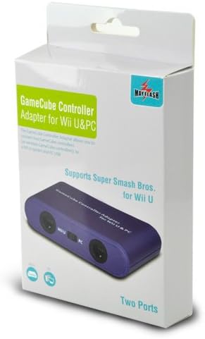 Wii U PC için Mayflash GameCube Denetleyici Adaptörü USB ve Anahtar İki bağlantı noktası