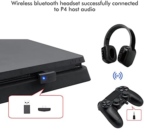 Nikou PS4 Bluetooth Adaptörü, kablosuz PS5 Bluetooth 5.0 Ses Alıcı Verici PC Oyun Müzik Adaptörü için Kulaklık