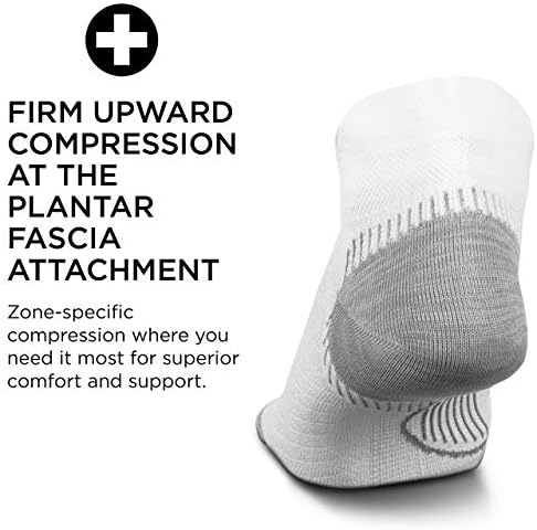 Feetures Plantar Fasiit Kabartma Çorap Ultra Hafif No Show Tab Sıkıştırma Çorap Erkekler ve Kadınlar için