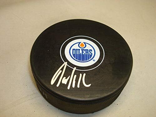 David Desharnais İmzalı Edmonton Oilers Hokey Diski İmzalı 1D İmzalı NHL Diskleri