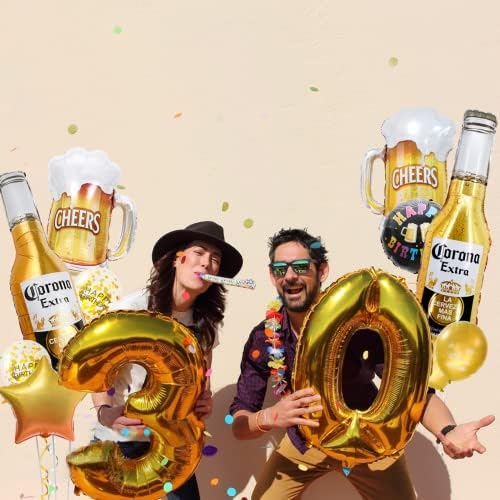 12 adet Corona bira kupası Temalı Parti Malzemeleri, Doğum Günü Partisi Balon Süslemeleri, Corona Bira Alüminyum Film lateks