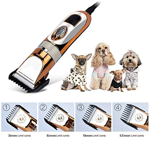 WALNUTA Köpek Tıraş Makinesi Makası Düşük Gürültü Şarj Edilebilir Akülü Elektrikli Sessiz saç makasları Seti DogsPets