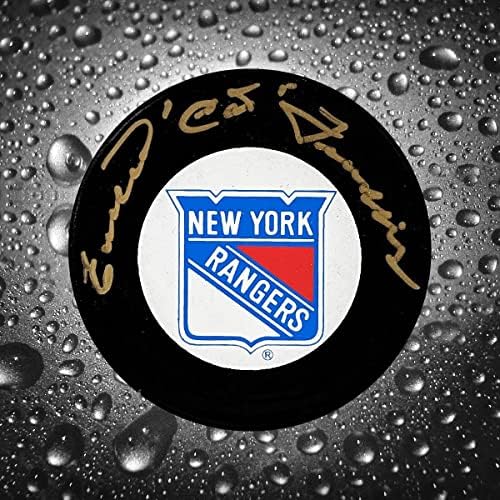 Emile Francis New York Rangers İmzalı Disk-İmzalı NHL Diskleri