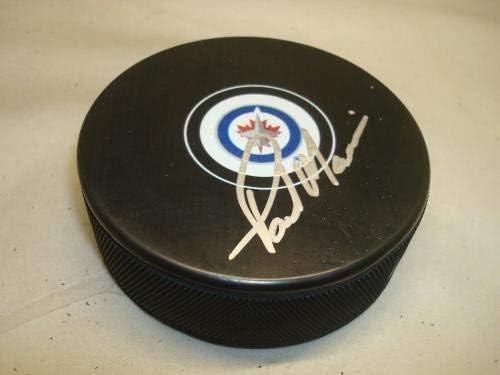Paul Maurice İmzalı Winnipeg Jets Hokey Diski İmzalı 1D İmzalı NHL Diskleri
