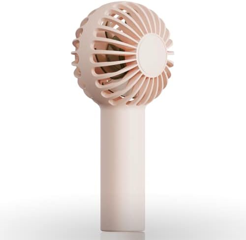 Nhpoı Mini Fan, Mini El Fanı, 3 Güçlü Rüzgar Hızına Sahip Küçük Sevimli Tasarımlı Taşınabilir Fan, Pille Çalışan, USB Şarj