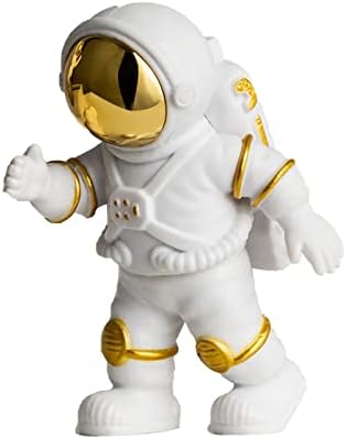 SongHut Astronot Masaüstü Süsler, Astronot Figürleri Dekor Spaceman Figürü Oyuncak Çocuklar için Parti Hediye Dekor Altın-B