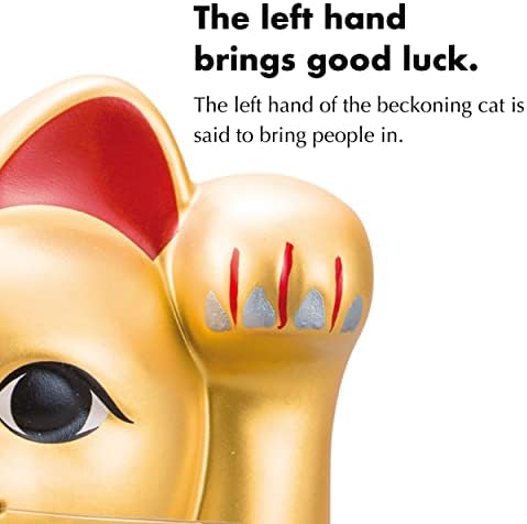 Yokohama Wakuwaku kan Şanslı kedi Figürleri Süs Para Manekineko Çağıran Servet İyi Şanslar Japonya Geleneksel Heykeli Para