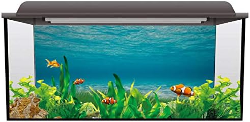 T & H XHome Akvaryum Dekor Arka Saf Mavi Su Desen Balık Tankı Arka Plan Akvaryum Sticker Duvar Kağıdı Dekorasyon Resim PVC