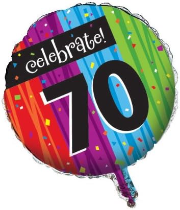 Yaratıcı Dönüştürme Parti Dekorasyon Yuvarlak Metalik Balon, Kilometre Taşı Kutlamaları 70