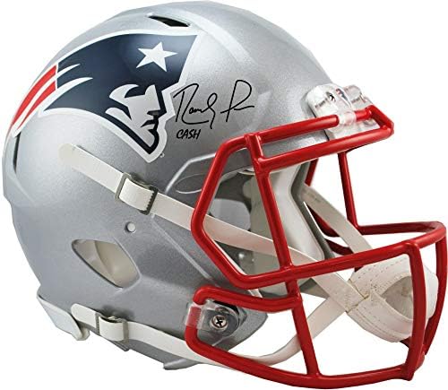 Randy Moss New England Patriots İmzalı Riddell Speed Straight Cash Homie Yazıtlı Otantik Kask - İmzalı NFL Kaskları