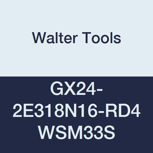 Walter Araçları GX24-2E318N16-RD4 WSM33S Karbür Tiger-Tec Kanal Açma Endekslenebilir Dönüm Ekleme, 0.063 Köşe Yarıçapı, 0.125