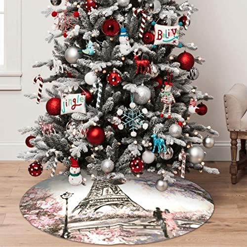 Noel Ağacı Etek 48 Tarzı Kule Paris Noel Ağacı Mat Noel Dekorasyon için Yeni Yıl Partisi Tatil Süsler