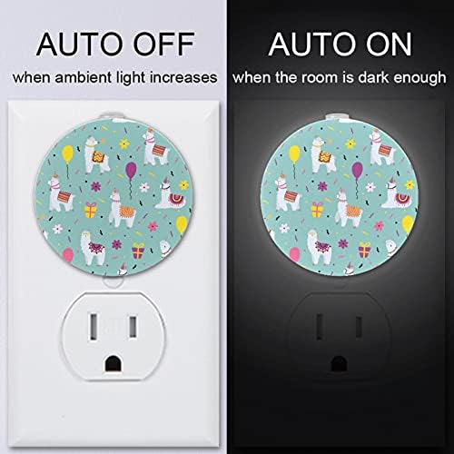 2 Paket Plug-in Gece Lambası LED Gece Lambası Canlı Koyun Balon Alacakaranlıktan Şafağa Sensörü Çocuk Odası, Kreş, Mutfak,