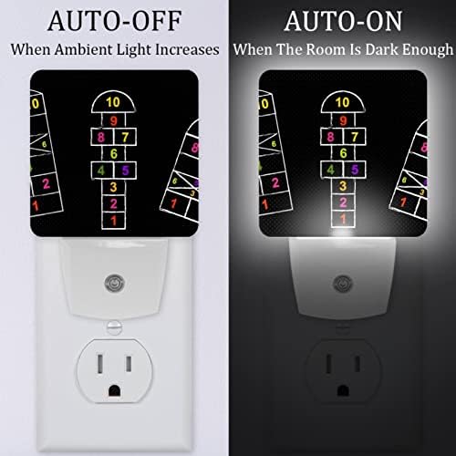 Scotch Oyun Plug in Gece Lambası Otomatik Kısılabilir Led Gece ışıkları, Parlak Gece Lambası Çocuk Odası Yatak Odası Tuvalet