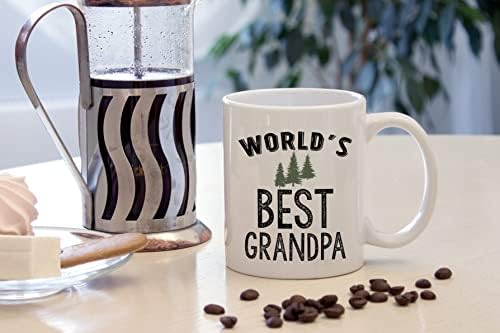 DOTAIN dünyanın En İyi Büyükbaba Komik Büyükbaba Kahve Kupa,11 Ons Çift Taraflı Seramik Kupa Bardak Kahve Çay Süt, büyükbaba