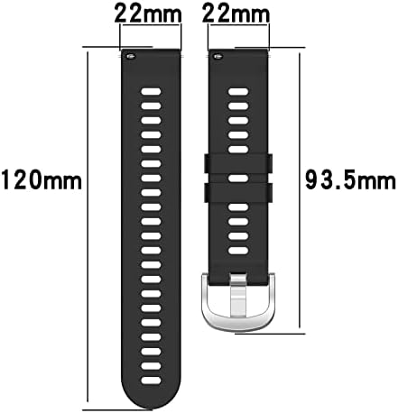 LOKEKE Garmin Öncüsü 265 Yedek Bant ile Uyumlu, 22mm Yedek Deri kol saati Band Kayışı Garmin öncüsü 265 / Öncüsü 255 ile
