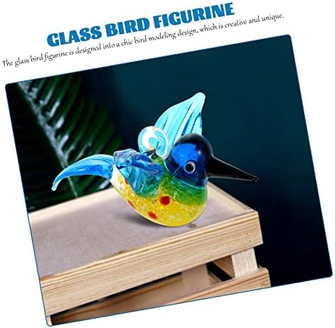 Cabilock Hediyeler Hummingbird Kağıt Sanat Mevcut Merkezi Masa Mavi Dekorasyon Masa Ağırlığı Kuş Zanaat Heykelcik Heykel