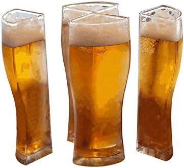 Trailrest Akrilik bira bardağı Setleri 4, 4'ü 1 arada Yaratıcı Komik bira bardakları, Aynı Anda 4 bira bardağını Kolayca