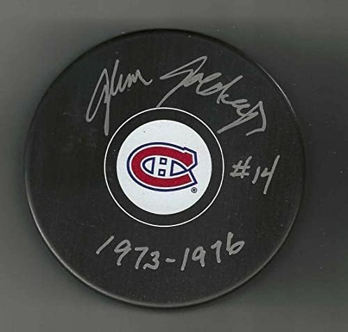 Glenn Bulduc İmzalı ve Yazılı Montreal Canadiens Diski-İmzalı NHL Diskleri
