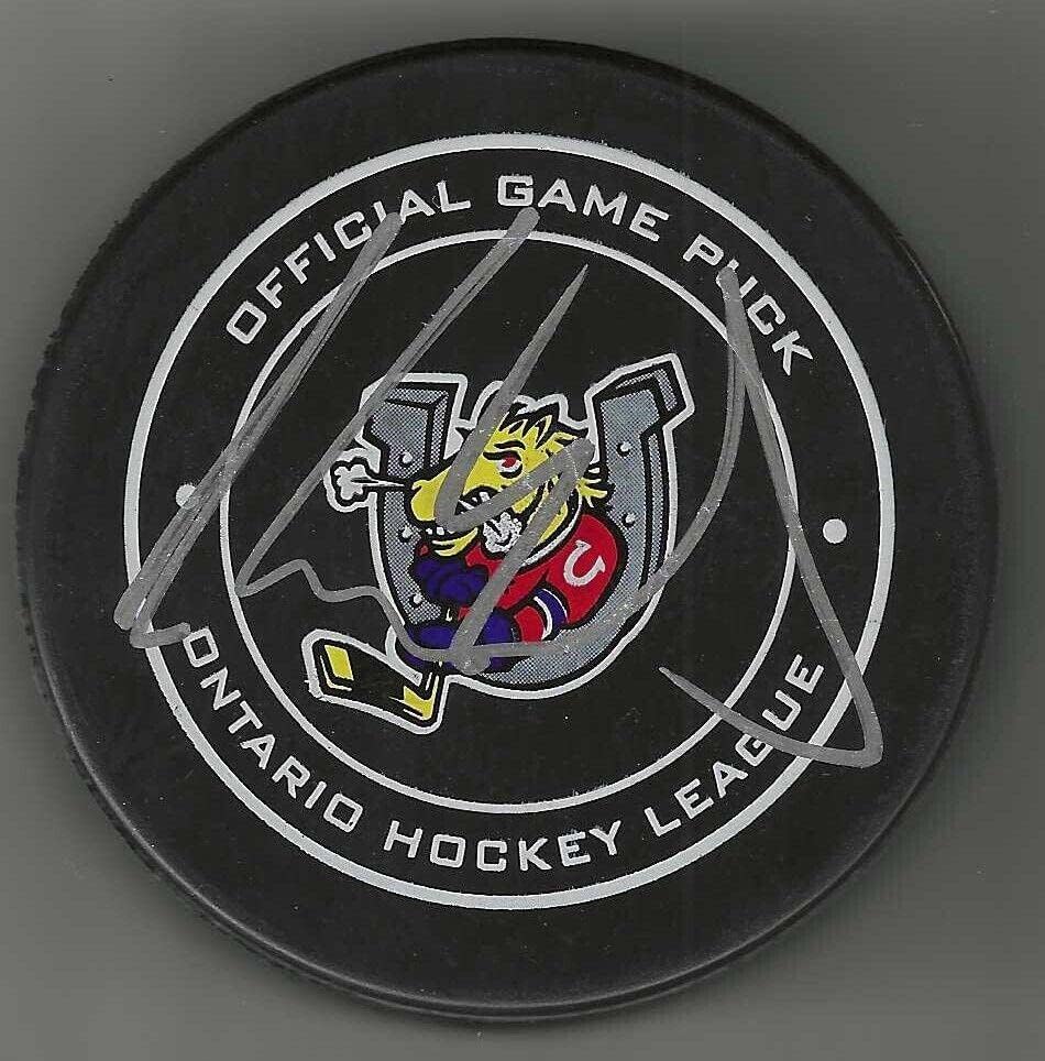 Aaron Ekblad İmzaladı Barrie Colts Resmi Oyun Diski Florida Panthers - İmzalı NHL Diskleri