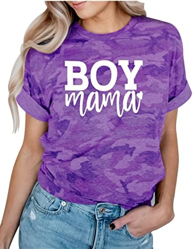 Erkek Anne Camo T-Shirt Kadınlar için Anne Vintage Kamuflaj Gömlek Komik Anne Yaşam Grafik Tees Erkek Anne anneler Günü için
