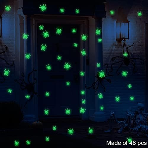 Süslemeleri Kız Odaları için 10 ila 12 Cadılar Bayramı 3D Aydınlık Duvar Sticker Tatil Dekorasyon pencere dekorasyonu Pet