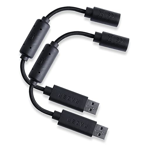 HUYUN 2 Paket USB Ayrılıkçı Kablo Dongle Kablosu için Uyumlu Razer Wolverine Kablolu Oyun Denetleyicisi Gamepad Xbox 360