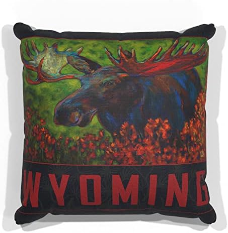 Wyoming Sonbahar Geyik Tuval Atmak Yastık Kanepe veya Kanepe için Evde ve Ofiste gelen Yağlıboya Sanatçı tarafından Kari