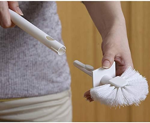 Banyo Temizliği için Braketli WSZJJ Kompakt Tasarım Tuvalet Fırçası, Fırça Kafalı Plastik Tuvalet Fırçası