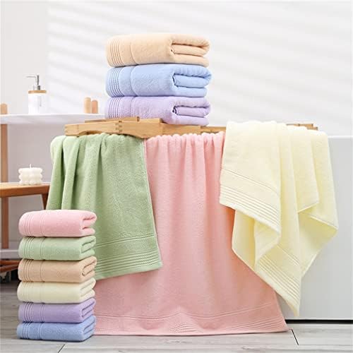 MİAOHY Ev Moda Düz Renk Bükülmüş Havlu Seti Hediye 1 adet Büyük duş havlusu 2 adet Yüz Havlusu Temizlik Aile için (Renk :