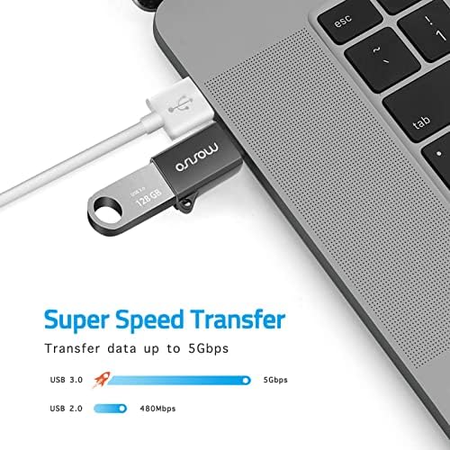 MOSISO USB C'den USB Adaptörüne 2 Paket Çinko Alaşımı ve MacBook Pro 16 inç Kılıf ile Uyumlu 2020 2019 A2141, Ultra İnce