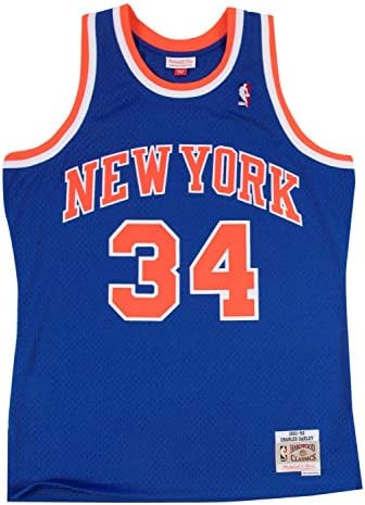 Mitchell & Ness New York Knicks Charles Oakley NBA erkekler Parke Klasik Swingman Forması