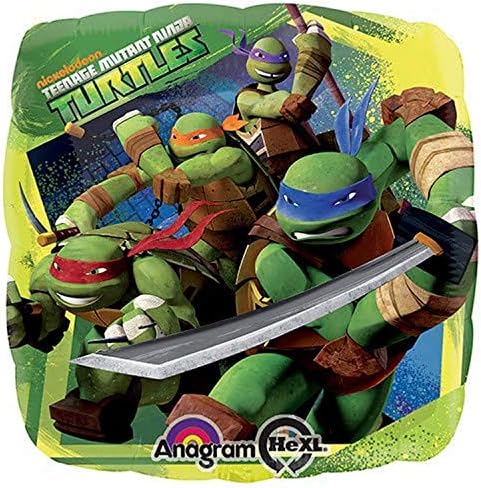 Anagram Teenage Mutant Ninja Turtles Folyo Balon, 18, Çok Renkli