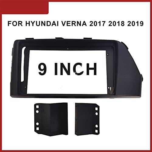 9 inç Araba Fasya Paneli Hyundai Verna 2017 2018 için 2019 Stereo Çerçeve Kablo Demeti