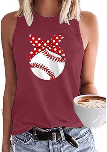 Ekip Boyun Tees Genç Kız Kolsuz Beyzbol Anne Egzersiz Yoga Anneler Günü Kaşkorse Tank Top Yelek Tişörtleri Bayan QS