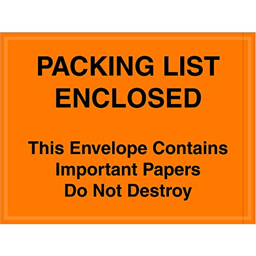 Ambalaj Fişleri, Faturalar ve Önemli Kağıtları Paketlere, Gönderilere ve Postalara Takmak için Ambalaj Listesi Ekli, Önemli