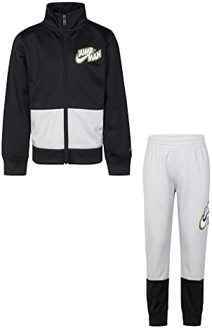 Ürdün Küçük Çocuk Jumpman Logo Tam Fermuarlı Ceket ve Pantolon 2 Parça Eşofman