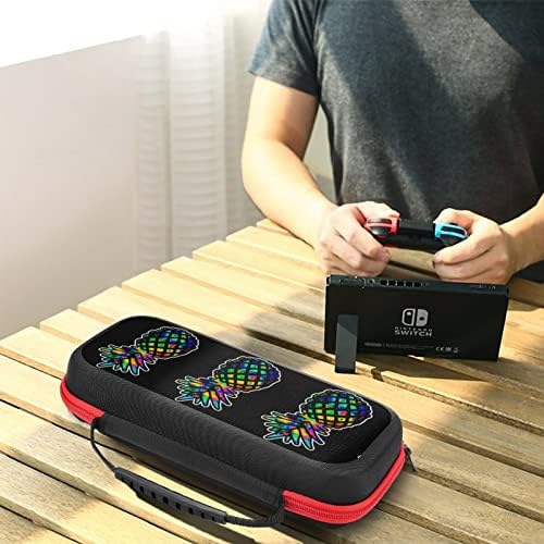Renkli Ananas Anahtarı Taşıma çantası Koruyucu Kapak Sert Kabuk Seyahat Kılıfı Nintendo Anahtarı ile Uyumlu