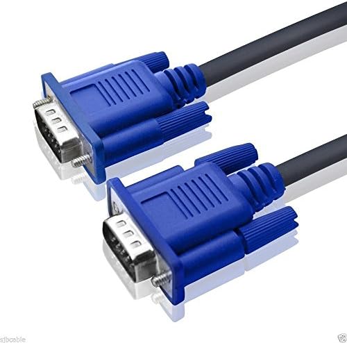 Kablo Bağlantısı HD15 15Pin VGA Erkek-Erkek VGA Kablosu TV Bilgisayar Monitörü için Mavi TV Bilgisayar Monitörü Uzatma Kablosu