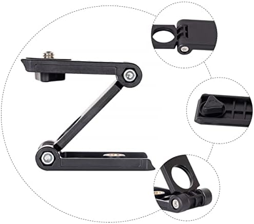 SOLUSTRE kamera tripodu Masaüstü Standı 2 adet Kafa Mobil Tip Pan stand braketi Montaj Eğim Tutucu Z Z Şeklinde Klips Şeklinde